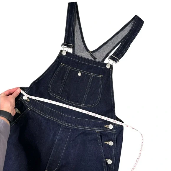 EDWIN | Something Workwear Japanese Denim 100% Cotton Dark Wash Overalls Small - Picture 9 of 10